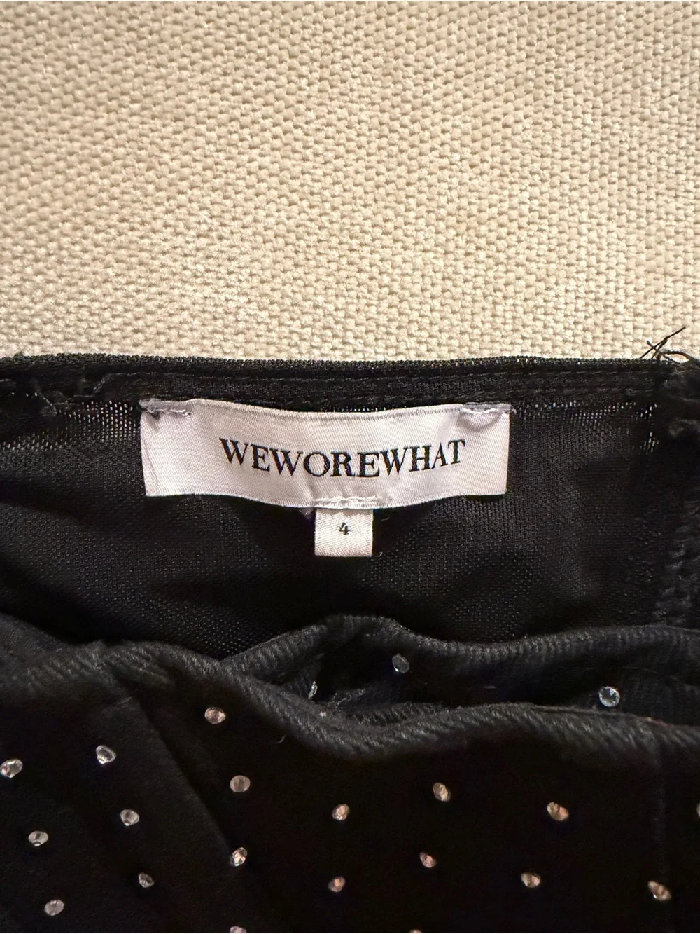 WeWoreWhat Black Embellished Corset - Picture 3 of 3